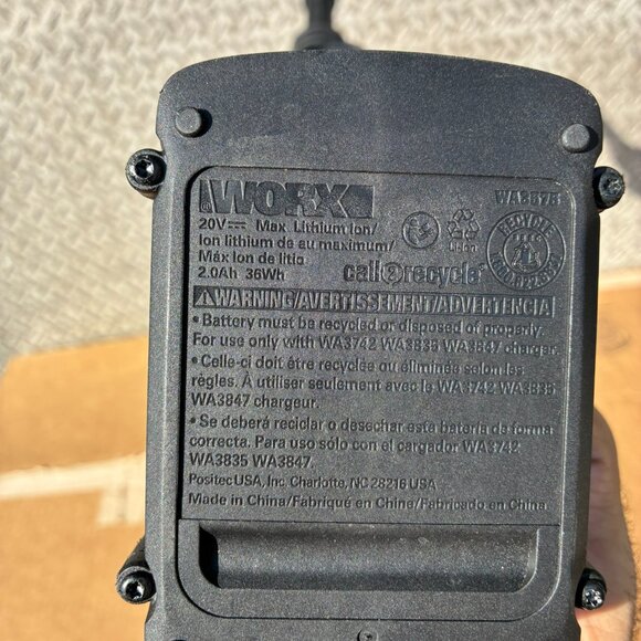 WORX WG629.2 20V Cordless Hydroshot Portable Power Cleaner W/ BATTERY & CHARGER - Picture 11 of 15